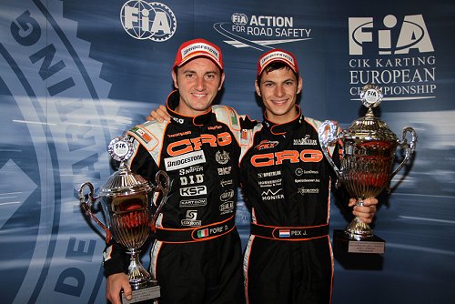 Jorrit Pex (rechts) met oudgediende Davide Fore (links) CRG